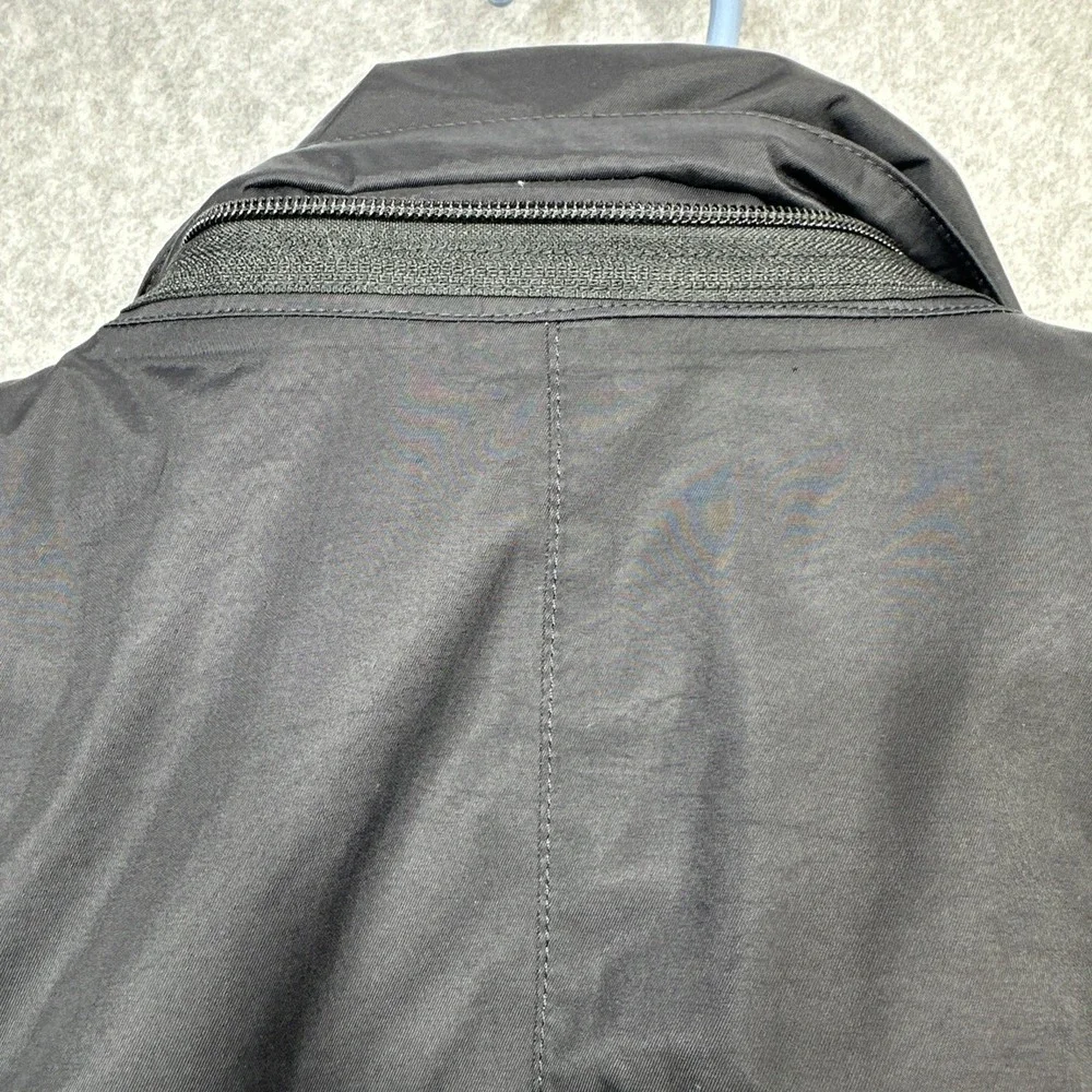 LL Bean Rugged Ridge Parka Medium Gray Ski Jacket Primaloft Tek Zip No Hood